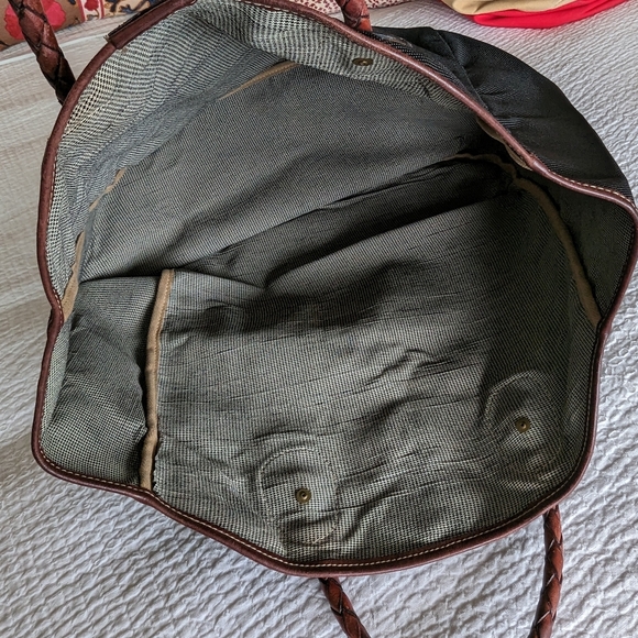 Handcrafted Black Nylon Tote - Picture 4 of 5